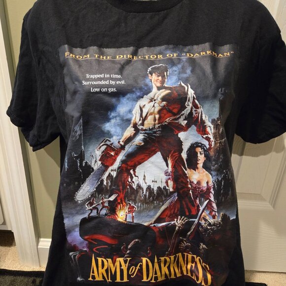 Evil Dead Army of Darkness Movie Poster Graphic T-Shirt Size Medium - Picture 3 of 7